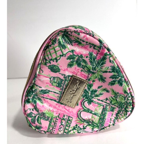 Lilly Pulitzer Mandevilla Baby Always Worth It Heart Shape Make Up Zipper Pouch - Picture 2 of 5